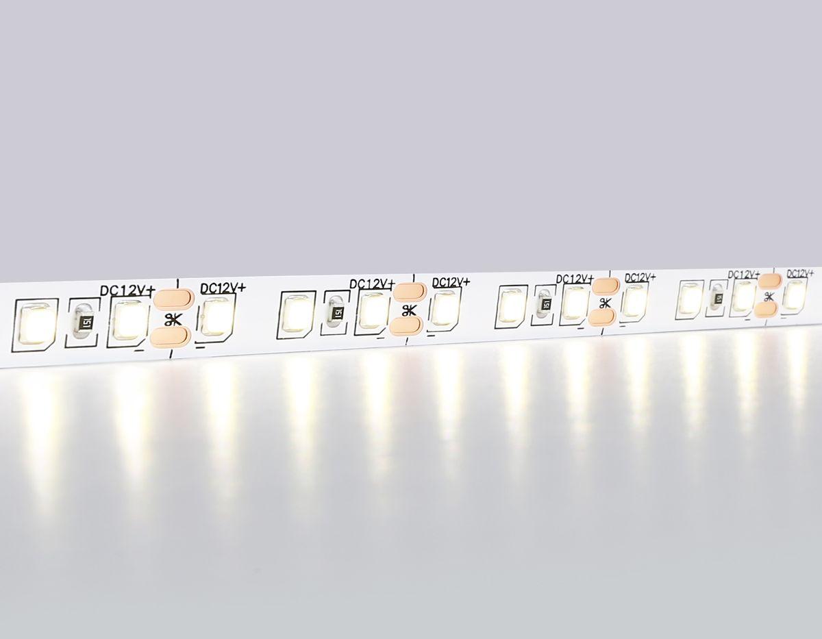 фото светодиодная лента дневной белый ambrella light 9,6w/m 120led/m 2835smd 4500к 5m gs1102 | 220svet.ru