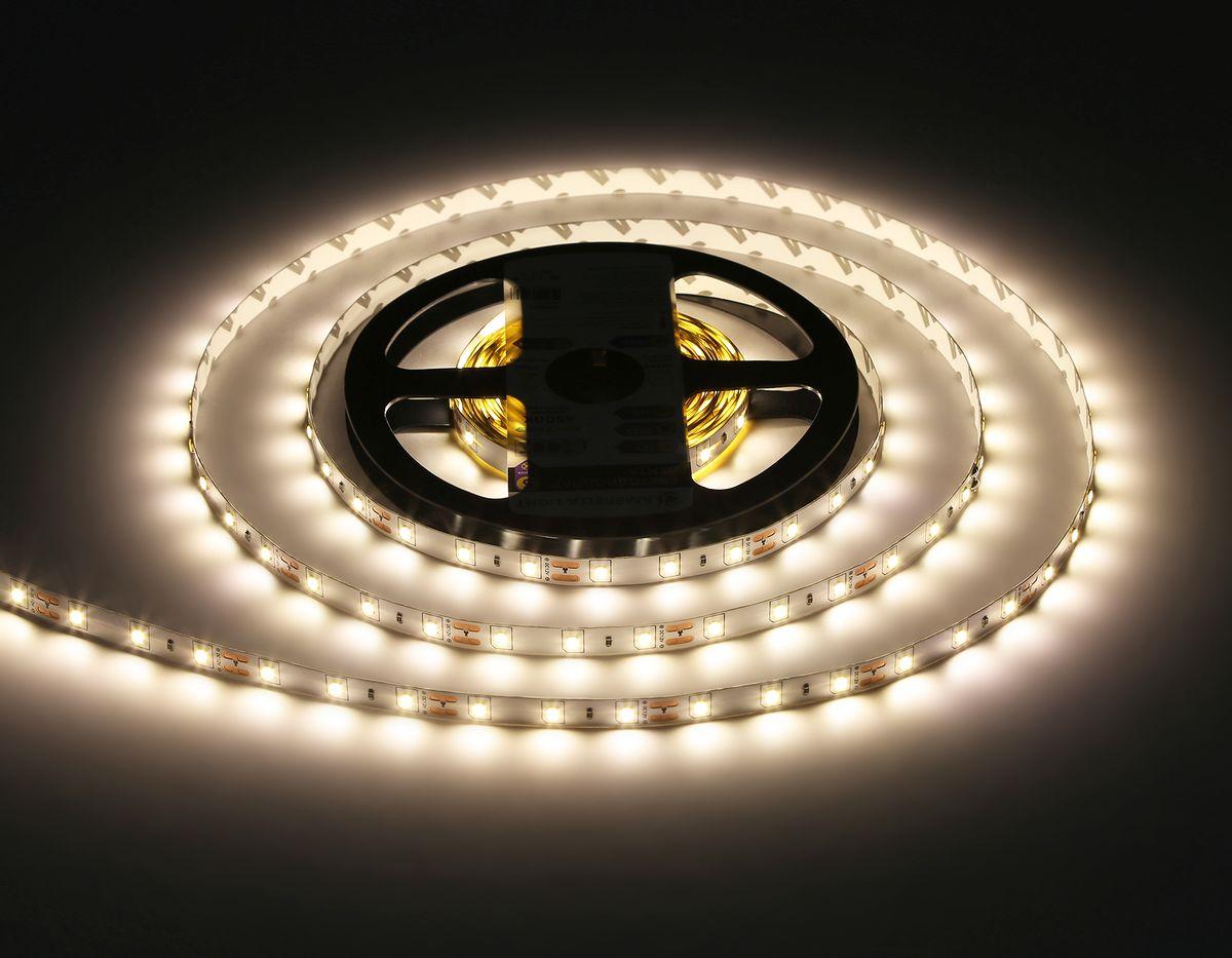 фото светодиодная лента дневной белый ambrella light 4,8w/m 60led/m 2835smd 4500к 5m gs1002 | 220svet.ru