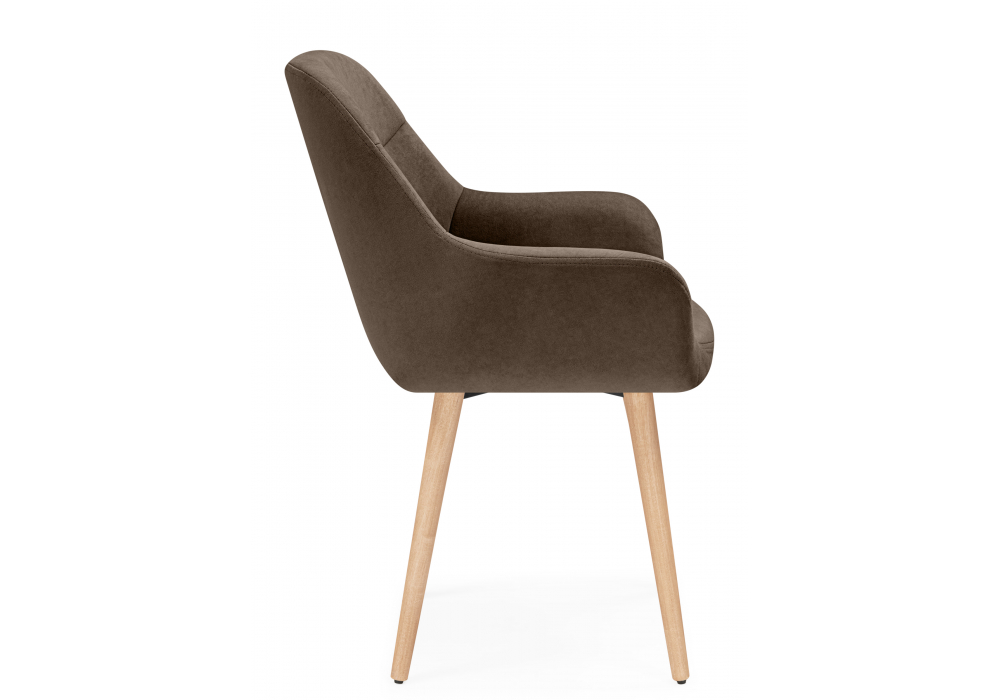 фото стул деревянный woodville флюид коричневый (glory 08) / светлое дерево 642986 | 220svet.ru