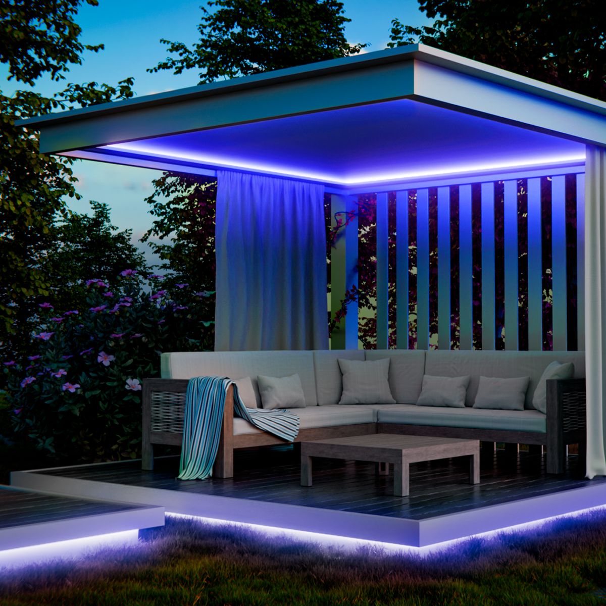 фото светодиодный неон apeyron 10w/m 120led/m 2835smd синий 5m 17-303 | 220svet.ru