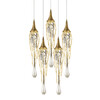 Миниатюра фото подвесной светильник goddess tears 5r gold | 220svet.ru