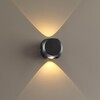 Миниатюра фото уличный настенный светодиодный светильник odeon light miko 4222/4wl | 220svet.ru