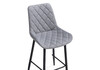 Миниатюра фото барный стул woodville баодин б/к светло-серый / черный 517142 | 220svet.ru