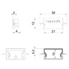 Миниатюра фото заглушка deko-light end cap h-et-01-15 set 2 pcs 979130 | 220svet.ru