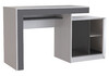 Миниатюра фото компьютерный стол woodville модена белый / графит 631664 | 220svet.ru