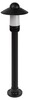 Миниатюра фото садово-парковый светильник эра «поллар» нту 01-60-009 напольный черный ip54 е27 max60вт h860мм б0057493 | 220svet.ru