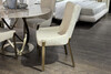 Миниатюра фото стул обеденный букле белый+бронза 57*65*91см garda decor 163yh-06275 | 220svet.ru
