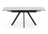 Миниатюра фото керамический стол раскладной 120(180)х80 woodville вилли сarmen light grey / черный 622898 | 220svet.ru