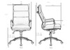 Миниатюра фото офисное кресло набор 2шт dobrin arnold lmr-103b-n_br-m_el-brown-13242 | 220svet.ru