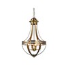 Миниатюра фото подвесная люстра capitol 4 ant.brass delight collection km0287p-4 antique brass | 220svet.ru