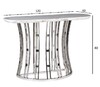 Миниатюра фото консоль светло-серая/хром garda decor 45ex-cn122-1 | 220svet.ru