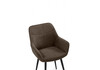 Миниатюра фото стул на металлокаркасе woodville флюид коричневый (glory 08) / черный 642985 | 220svet.ru