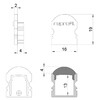 Миниатюра фото заглушка deko-light end cap l-au-02-10 set 2 pcs 980010 | 220svet.ru