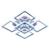 Миниатюра фото потолочная светодиодная люстра profit light 8075/4+1 chr | 220svet.ru