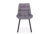 Миниатюра фото стул на металлокаркасе woodville челси п темно-серый (zd 995) / черный np 632459 | 220svet.ru