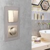 Миниатюра фото выключатель двухклавишный werkel шампань рифленый w1120010 | 220svet.ru