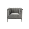 Миниатюра фото кресло арам roomers s0280-1d/ar108-34#grey | 220svet.ru