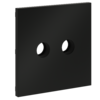 Миниатюра фото накладка для розетки телевизионной оконечной tv+sat voltum s70 vls001608 (черный матовый) | 220svet.ru