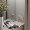 Миниатюра фото розетка с заземлением werkel шампань рифленый w1171010 | 220svet.ru