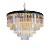 Миниатюра фото подвесная люстра odeon 10a black/clear delight collection kr0387p-10a black/clear | 220svet.ru