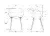 Миниатюра фото стул обеденный dobrin alien lmzl-pp682_lb-tr_p-gr-01-4887 | 220svet.ru