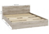 Миниатюра фото двуспальная кровать 160х200 woodville адайн кр-160 дуб крафт серый / дуб крафт серый 608596 | 220svet.ru