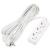 Миниатюра фото удлинитель uniel 3гн х 10м с/з s-gcu3-10 white ul-00010004 | 220svet.ru