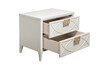 Миниатюра фото тумба прикроватная бежевая garda decor 151sv-00007 | 220svet.ru