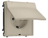 Миниатюра фото розетка с/з с шторками и защитной крышкой ambrella volt quant pro sigma ms348010 | 220svet.ru