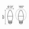 Миниатюра фото светодиодная лампа свеча 7вт 3000k e27 voltega candle 7w 3268 | 220svet.ru