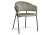 Миниатюра фото стул на металлокаркасе woodville лукас бежевый / черный каркас 626207 | 220svet.ru