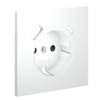 Миниатюра фото накладка для розетки с заземлением и защитными шторками, с usb a+c voltum s70 vls001002 (белый матовый) | 220svet.ru