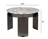 Миниатюра фото столик журнальный круглый мраморный garda decor 160kd-26501 | 220svet.ru