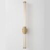 Миниатюра фото настенный светодиодный светильник crystal lux lineup ap18w led brass | 220svet.ru