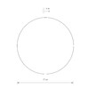 Миниатюра фото настенный светильник nowodvorski ring led m satine chocolate 10352 | 220svet.ru