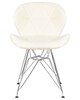 Миниатюра фото стул обеденный dobrin butterfly chrome lmzl-302a_ch-m_el-cream-2861 | 220svet.ru