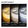 Миниатюра фото комплект светодиодной влагозащищенной ленты ogm 6w/m 120led/m 2835smd теплый белый 5m sl-65 | 220svet.ru