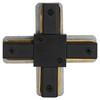 Миниатюра фото коннектор питания эра tr-1pa-сx bk для однофазного шинопровода x-образный б0054470 | 220svet.ru