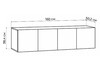 Миниатюра фото антресоль woodville кротос 160 белый 679678 | 220svet.ru
