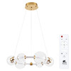 Миниатюра фото подвесная люстра с пультом ду arte lamp crocus a2780lm-30pb | 220svet.ru