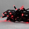 Миниатюра фото гирлянда нить 10м красная 24в, 75 led, провод черный каучук, ip65 ltc ll75-1-1r | 220svet.ru