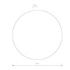 Миниатюра фото настенный светильник nowodvorski ring led l gold 10351 | 220svet.ru