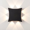 Миниатюра фото уличный настенный светодиодный светильник ip54 elektrostandard twinky 1631 techno led чёрный | 220svet.ru
