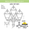 Миниатюра фото садово-парковый фонарь fumagalli ricu bisso/cefa 3+1 u23.157.s31.vxf1r | 220svet.ru