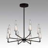 Миниатюра фото потолочная светодиодная люстра odeon light fungo 5429/39l черный | 220svet.ru