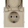 Миниатюра фото розетка эра galaxy 15-2103-04 c заземлением 2p+e schuko со шторками с крышкой 16а-250в ip20 шампань б0070664 | 220svet.ru