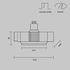 Миниатюра фото встраиваемый светильник в пвх потолок maytoni neo dl138-gu10-bs | 220svet.ru