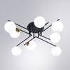 Миниатюра фото потолочная люстра arte lamp gemini a2243pl-8bk | 220svet.ru