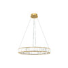 Миниатюра фото подвесной светильник loft it crystal ring 10135/600 gold | 220svet.ru