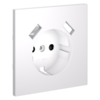 Миниатюра фото накладка для розетки с заземлением и защитными шторками, с usb a+a voltum s70 vls000902 (белый матовый) | 220svet.ru